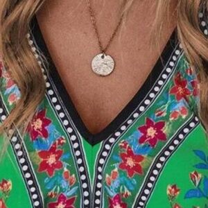 Garden Floral Print Bone Tie Bow Cami Top